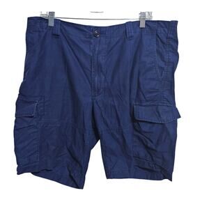 Polo Ralph Lauren Blue Shorts Mens Drill Khaki Cargo Classic Fit Size 38 (950)